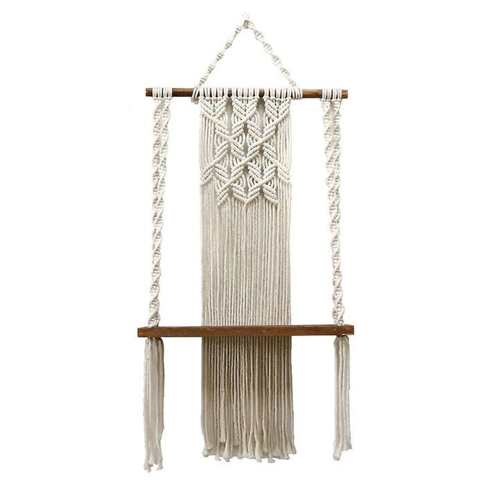 Macrame Wall Hanging Shelves, for Plant Pot, Bohemian Wall Decor