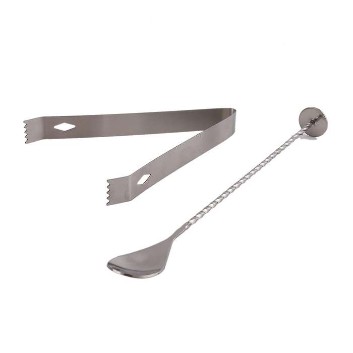 12pcs Stainless Steel Cocktail Shaker Set Bartenders Roll Up Kit Bag