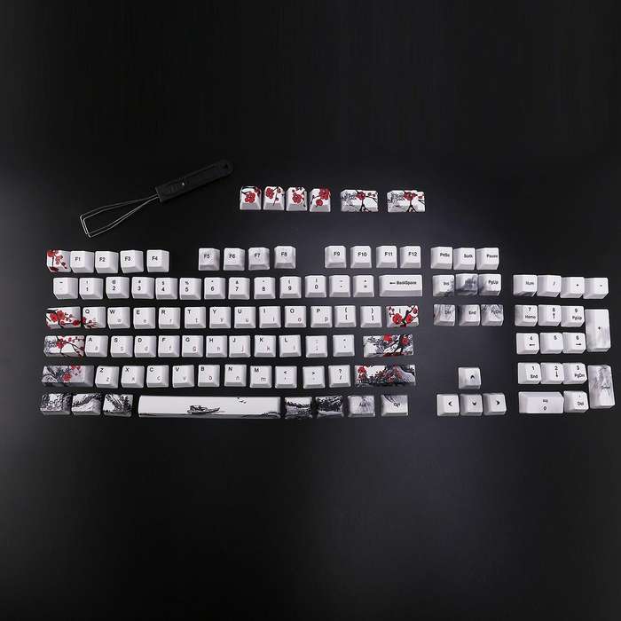 110 Keys Pbt Keycap Dye-sublimation Plum Profile Key Cap Us