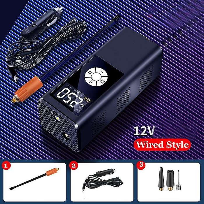 Portable Air Pump 2000ma Tire Inflator for Bicycle Tires,wired