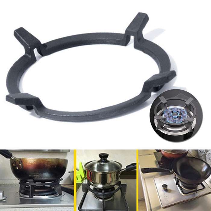 2x 160mm Wok Stands Cast Iron Wok Pan Support Rack Gas Stove Hobs