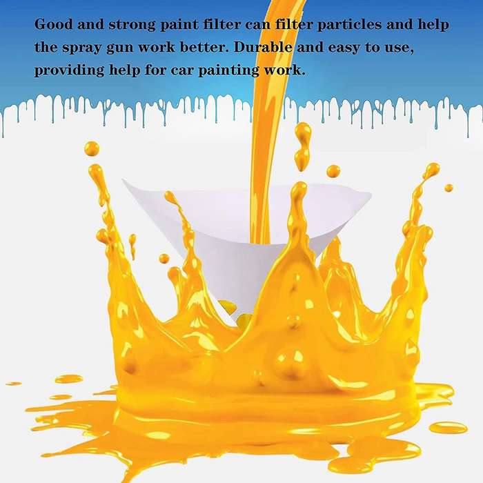 600 Pcs Paint Filters Strainer with 100 Micrometre Flow Nylon Mesh