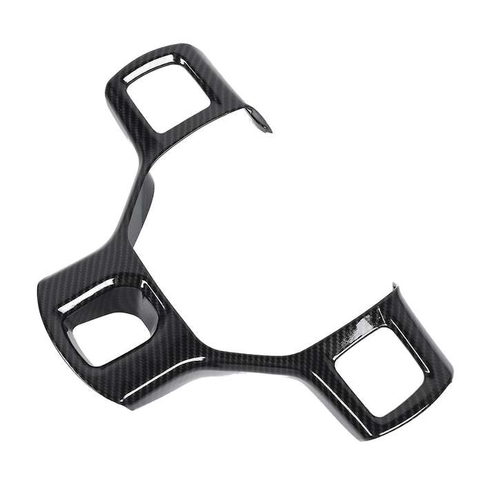 Carbon Fiber Style Steering Wheel Cover Trim Interior Decoration