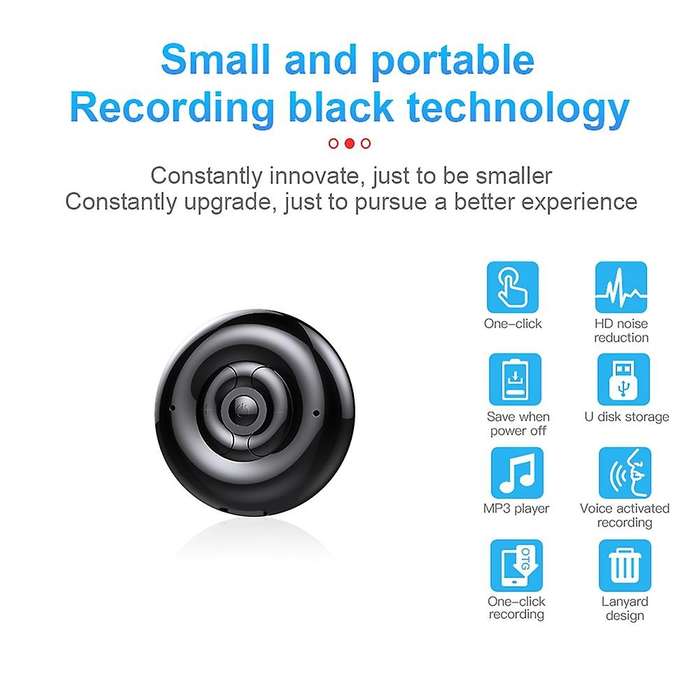 Q38 Voice Recorder Hd Noise Reduction Pendant Voice Recorder 16g