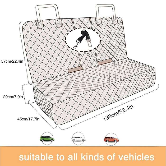 Dog Car Seat Cover Protector,waterproof for Most Cars, Trucks, Suv