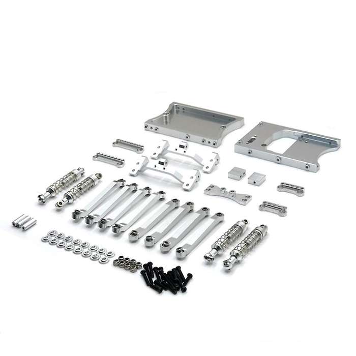 Metal Pull Rods Shock Absorber for Mn D90 D91 Mn99s 1/12 Rc,silver