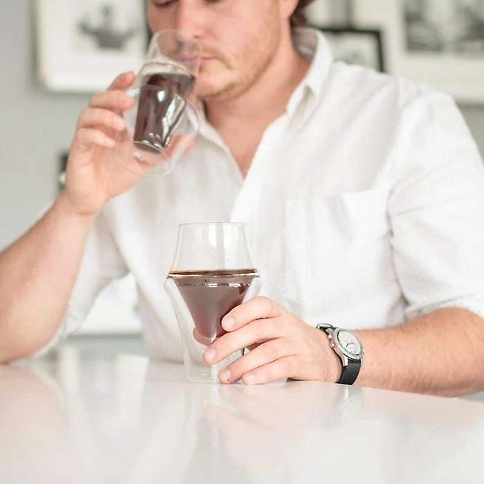 2pcs 150ml Double Glass Espresso Cup Tasting Cup Enhances Sensory