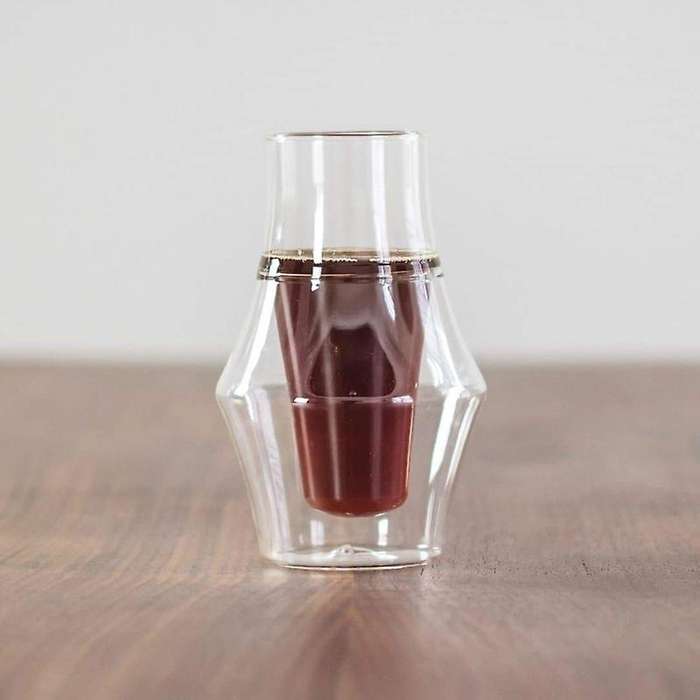 2pcs 150ml Double Glass Espresso Cup Tasting Cup Enhances Sensory