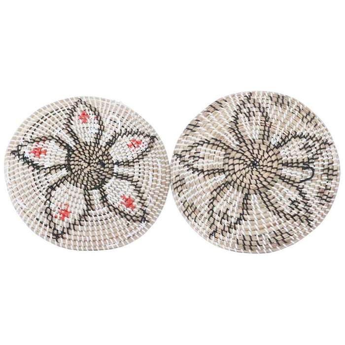 2 Pcs Wall Basket Decor Round Serving Decor Bowl for Unique Gift