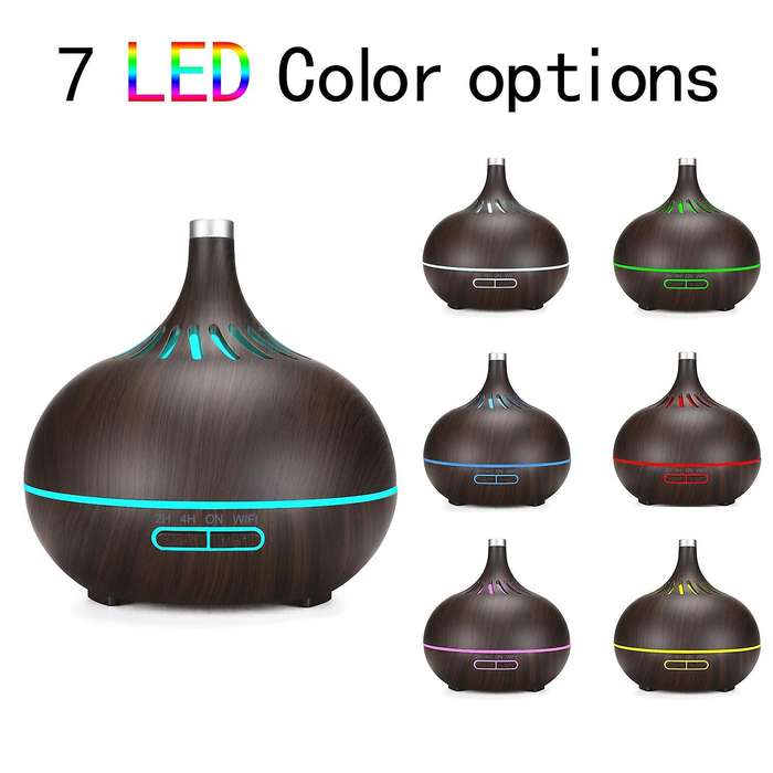 Smart Wifi Air Humidifier with Alexa & Google Home Deep Wood Eu Plug