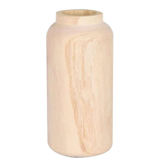 Wooden Eco-friendly Vase Embryo Flower Pot Vase L