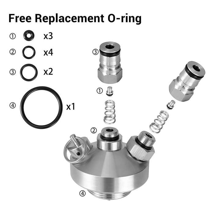 Mini Keg Dispenser,stainless Steel Double Ball Lock Mini Keg Spear
