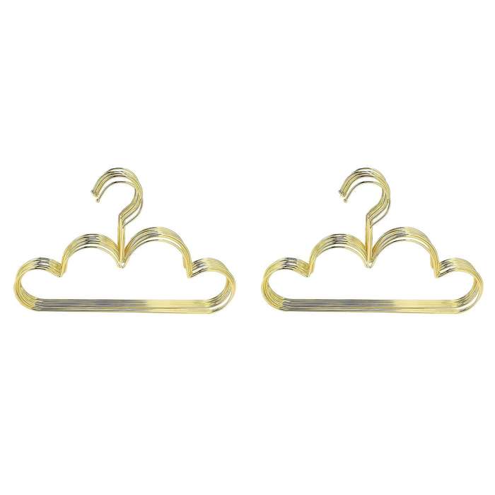 20pcs Non Slip Toddlers Clothes Hanger Golden Kids Cloud Shape Hanger