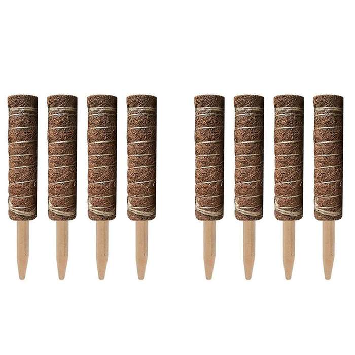 4 Pack Coir Totem Pole for Plant Support Extension Climbing 50cm