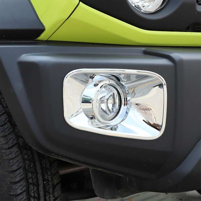 Car Front Fog Lamp Cover for Suzuki Jimny 2019-2022,abs Silver