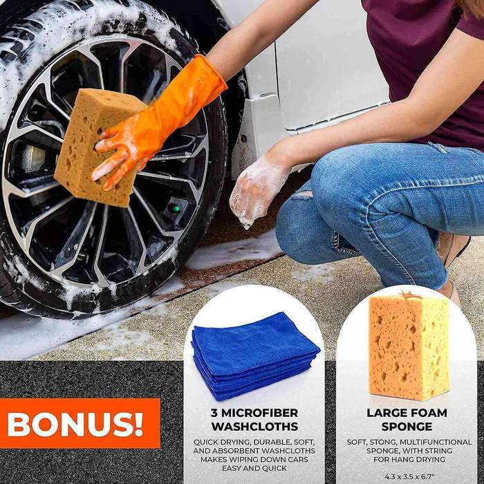 Foam Cannon Washer - Complete Set for Cars, Including Foam Grass