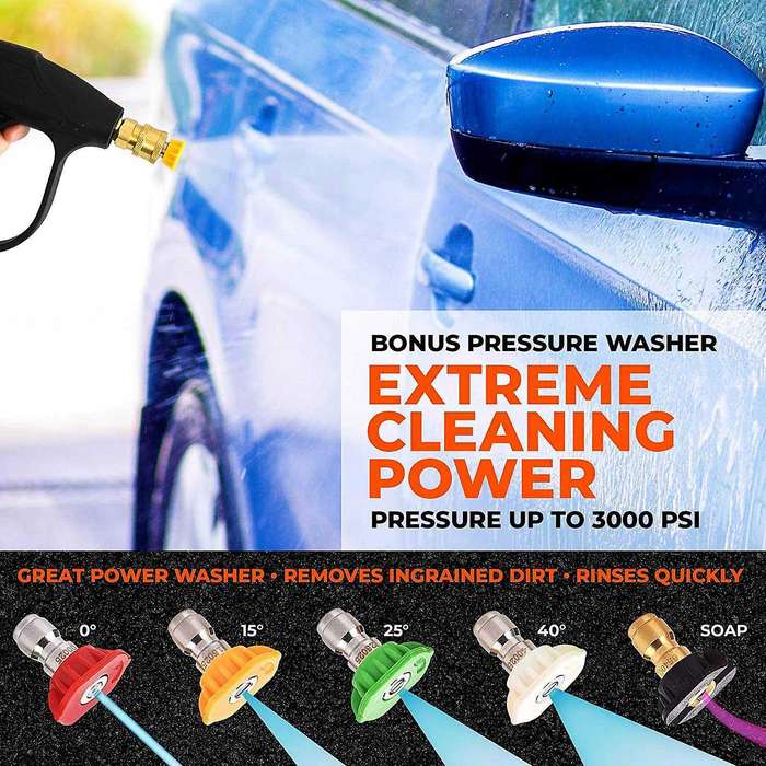 Foam Cannon Washer - Complete Set for Cars, Including Foam Grass