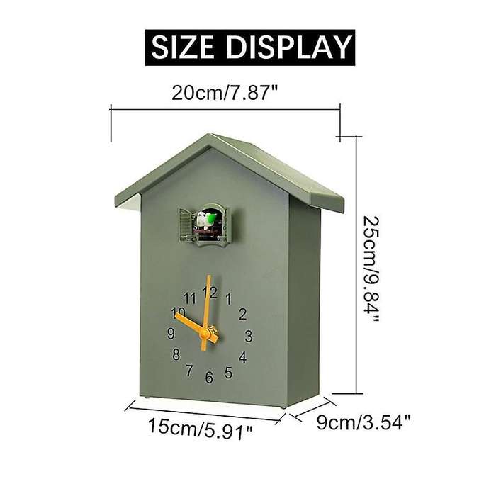 Modern Bird Cuckoo Quartz Wall Clock Home Living Room Horologe B