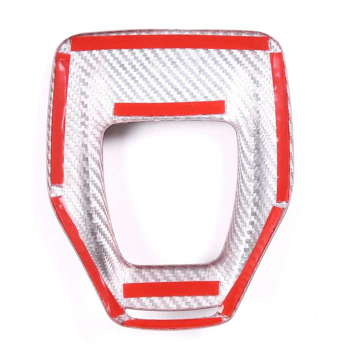 Car Real Carbon Fiber Center Console Gear Shift Panel Plate Cover