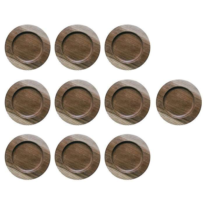 Coffee Mug Acacia Wood Insulated Coaster Cup Holder Snack Plate
