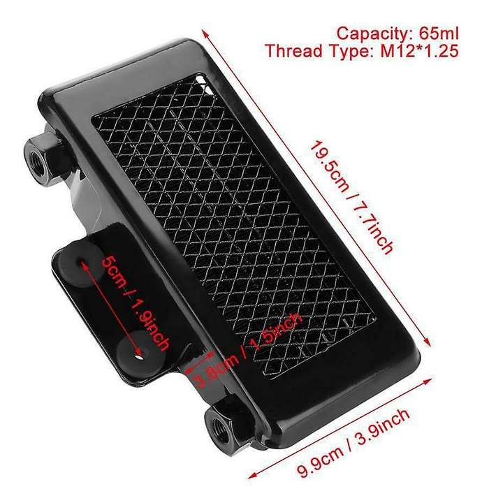 Engine Oil Cooler 65 Ml Aluminum Black for 100cc-250cc Motorcycle Atv