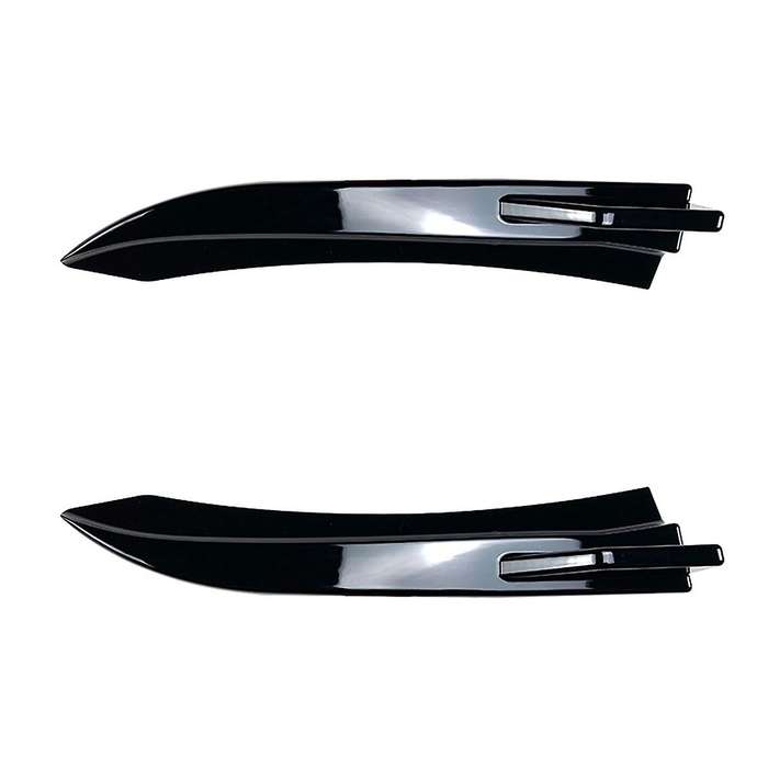 Car Rear Bumper Lip Diffuser Splitter Winglet Apron Spoiler Black