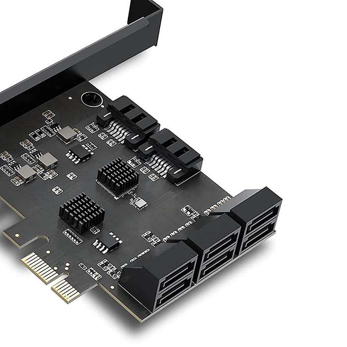 Pcie Sata Card, 8 Port with 8 Sata Cables Sata 3.0 Controller