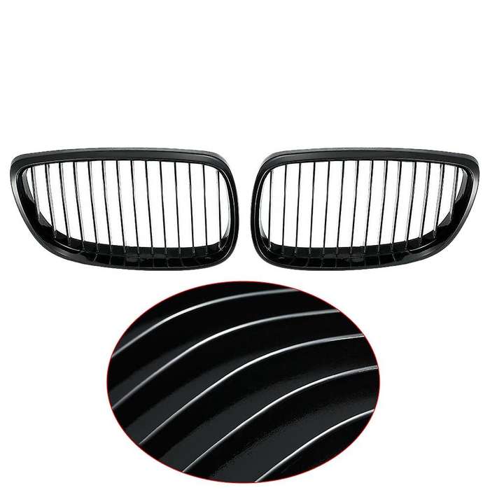 2pcs Car Black Kidney Grille for Bmw E92 E93 3 Series Coupe 06-09