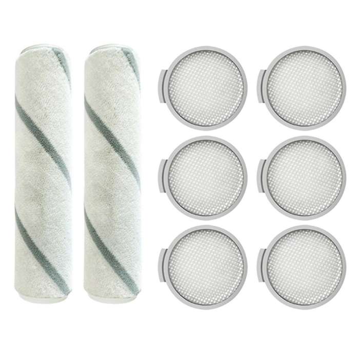 8pcs Roller Brush Filter for Xiaomi Mijia Scwxcq01rr Roborock H6
