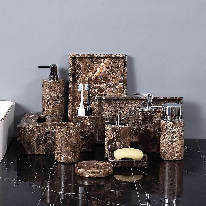 Marble European Style Bathroom Supplies Bathroom Lotion Bottle Set B