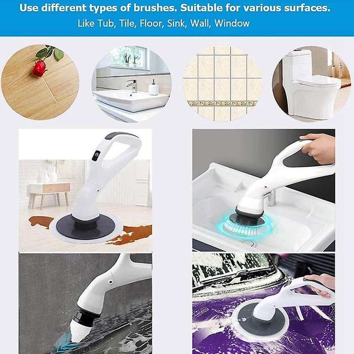 Electric Spin Scrubber, for Cleaning Tub,tile,sink,wall Us Plug