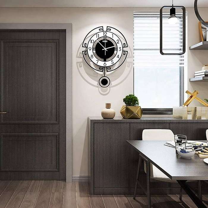 Modern Wall Clock,silent Movement Clock for Living Room Creative