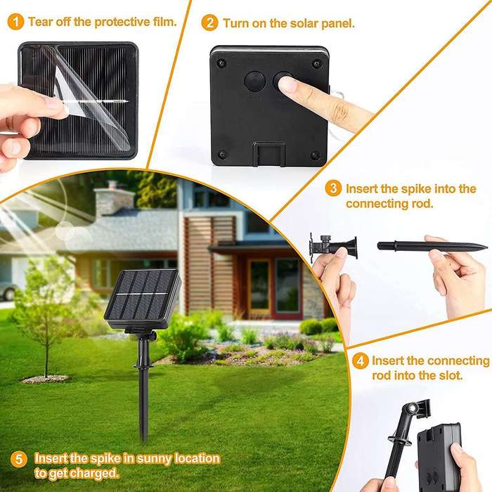 Solar String Lights 200 Led 4 Pack for Home Christmas Decoration B
