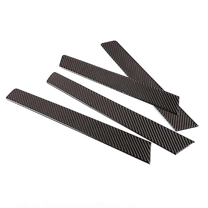 Car Soft Carbon Fiber Inner Door Panel Cover Trim for Touareg 2011-18