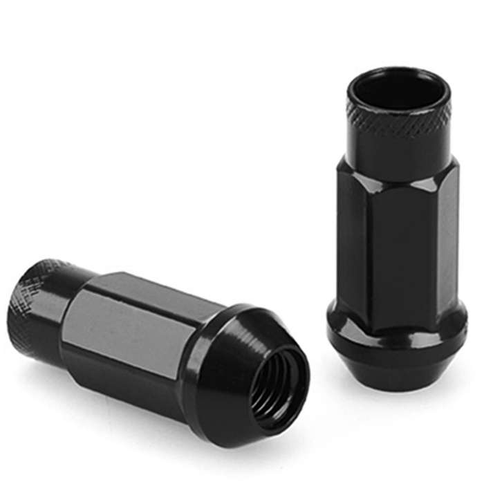 Lug Nut M12x1.5 Open Wheel Nut,tapered Acorn Seat,lock Nuts (black)