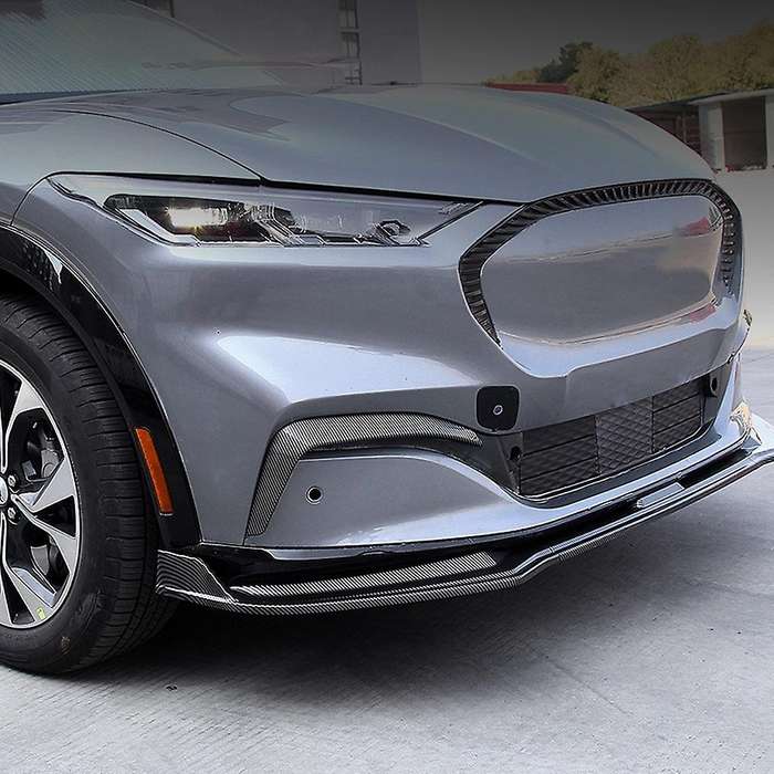 Car Carbon Fiber Front Bumper Splitter Spoilers Canard Air Knife