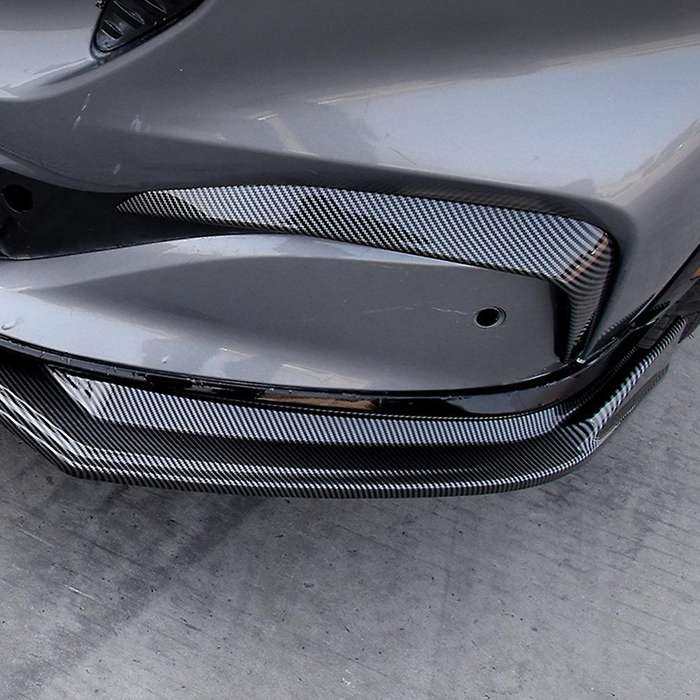 Car Carbon Fiber Front Bumper Splitter Spoilers Canard Air Knife