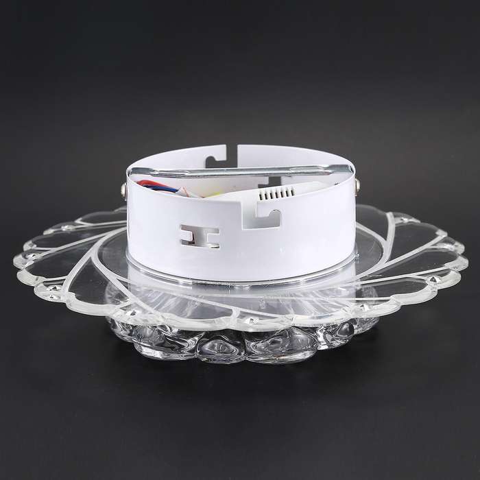 Led Cristal Lumiere Moderne Plafonnie Eclairage Lampe Blanc + Bleu