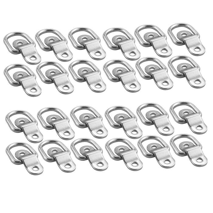 24 Pieces D-ring Tie Down D-rings Trailer Ratchet Tie Down Straps