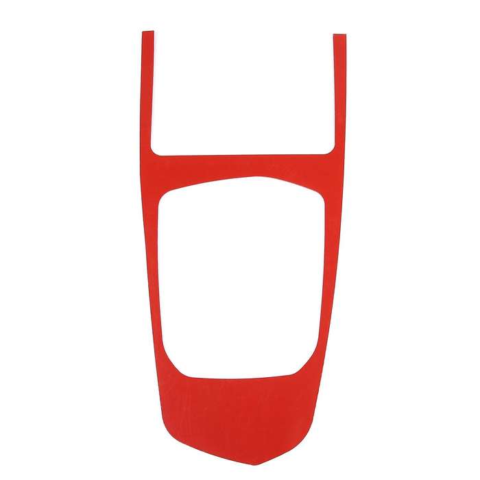 Car Soft Carbon Fiber Central Control Gear Panel Cover Trim Red