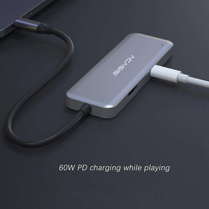 5 In 1 Type C Hub Extender Docking Station Usb Type-c for Pc Laptop