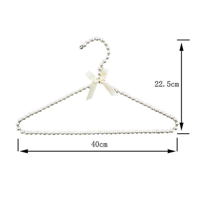 10pc Clothes Hanger Plastic Pearl Drying Rack Wardrobe Organizer
