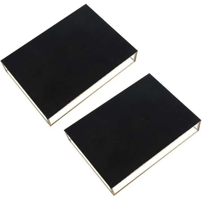 2x Nordic Retro Storage Tray Gold Plate Jewelry Display Home(m)