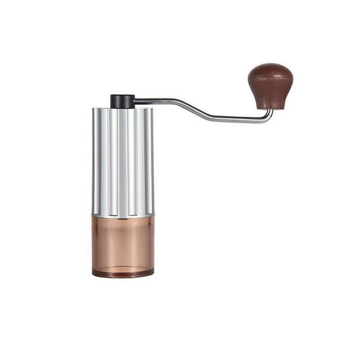 Hand-cranked Bean Grinder Coffee Bean Grinder Cnc Steel Core Silver