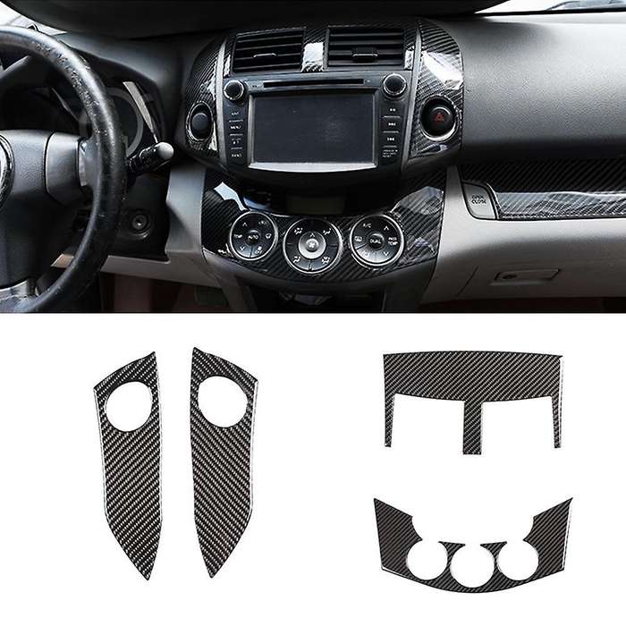 Car Center Control Warning Lamp Cover Decor for Toyota Rav4 2006-2012