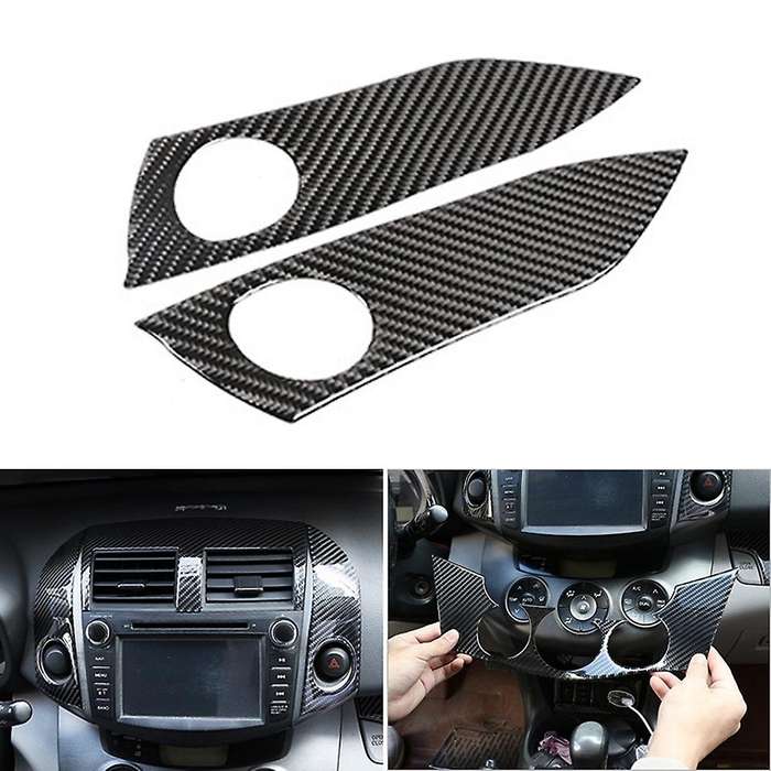 Car Center Control Warning Lamp Cover Decor for Toyota Rav4 2006-2012