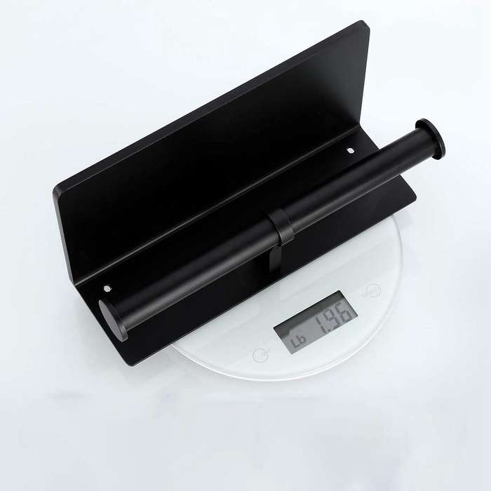 Toilet Paper Holder-double Roll Toilet Paper Holder, Black