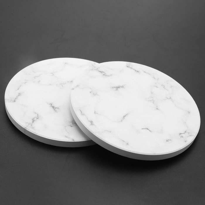 Coasters for Drinks with Holder, Set Of 6, for Kinds Of Mugs 4 Inch