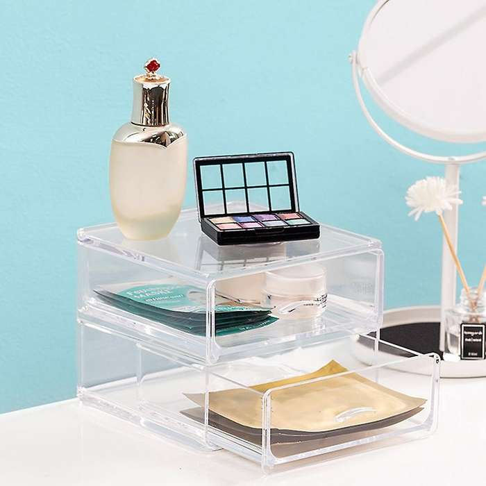 Transparent Drawers Makeup Organizer Lipstick Holder Storage Drawer
