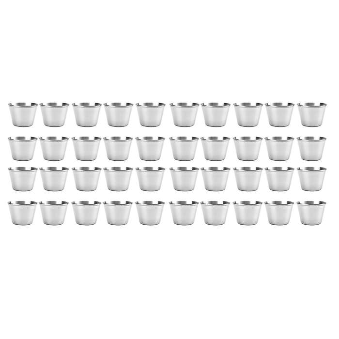 20 Pack Stainless Steel Sauce Cups,dipping Sauce Cup,individual